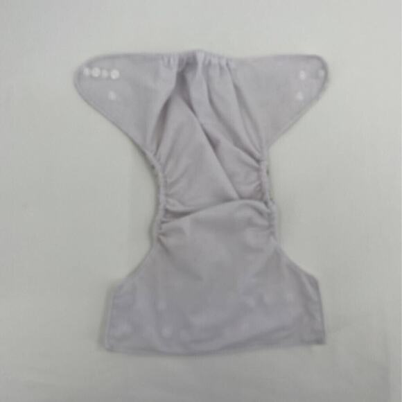 Alva Baby Diaper Covers Ivory Bunny Rabbit Adjustable Size Snaps OS - Picture 4 of 7